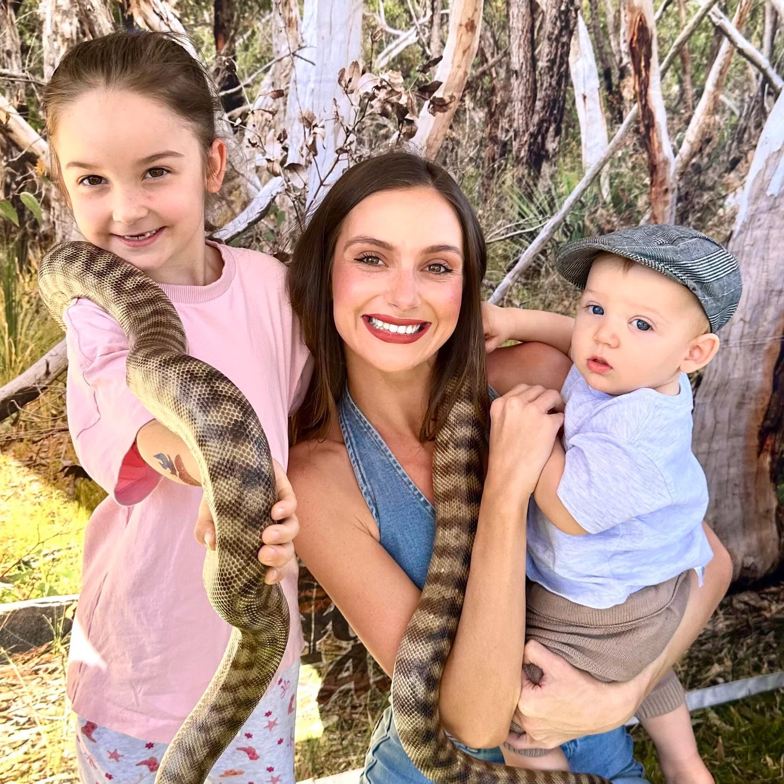 Ellie with her two children