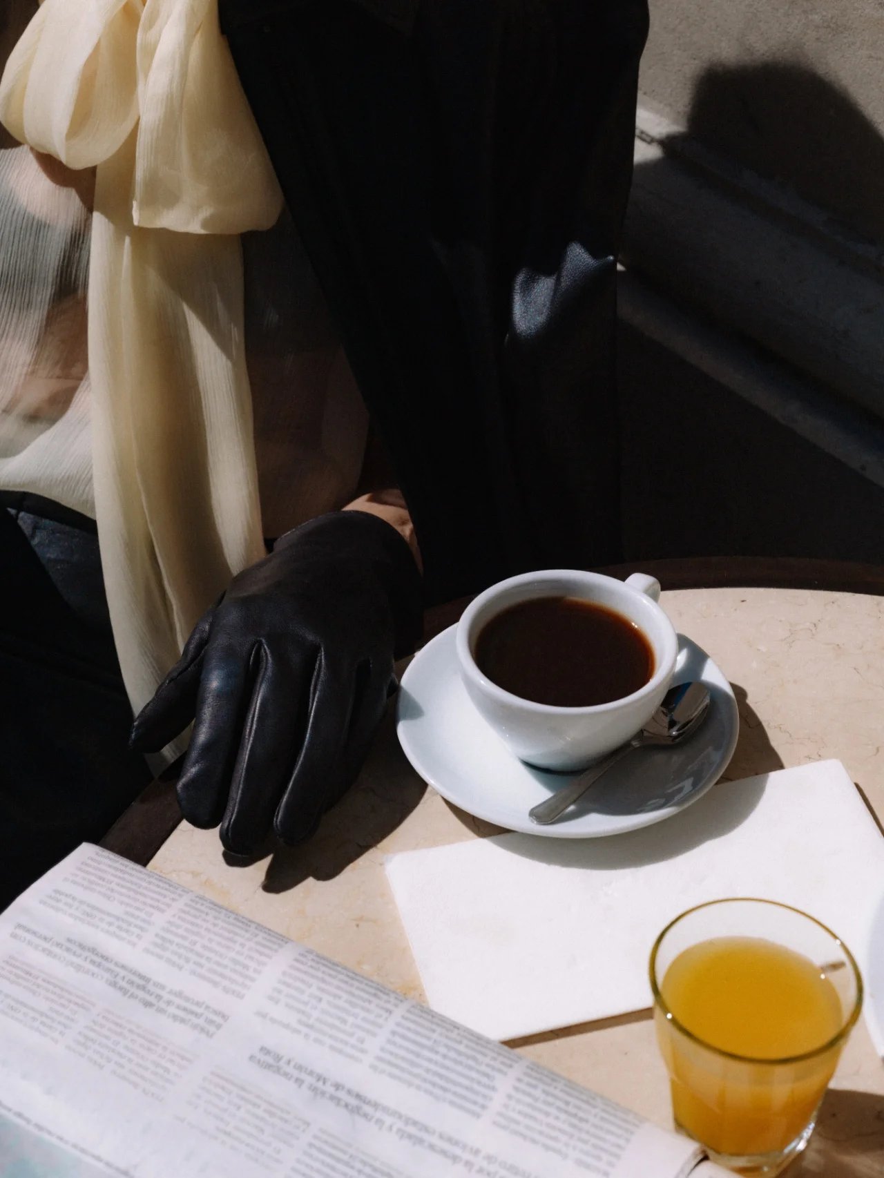 Cappuccino in a beautiful cafe