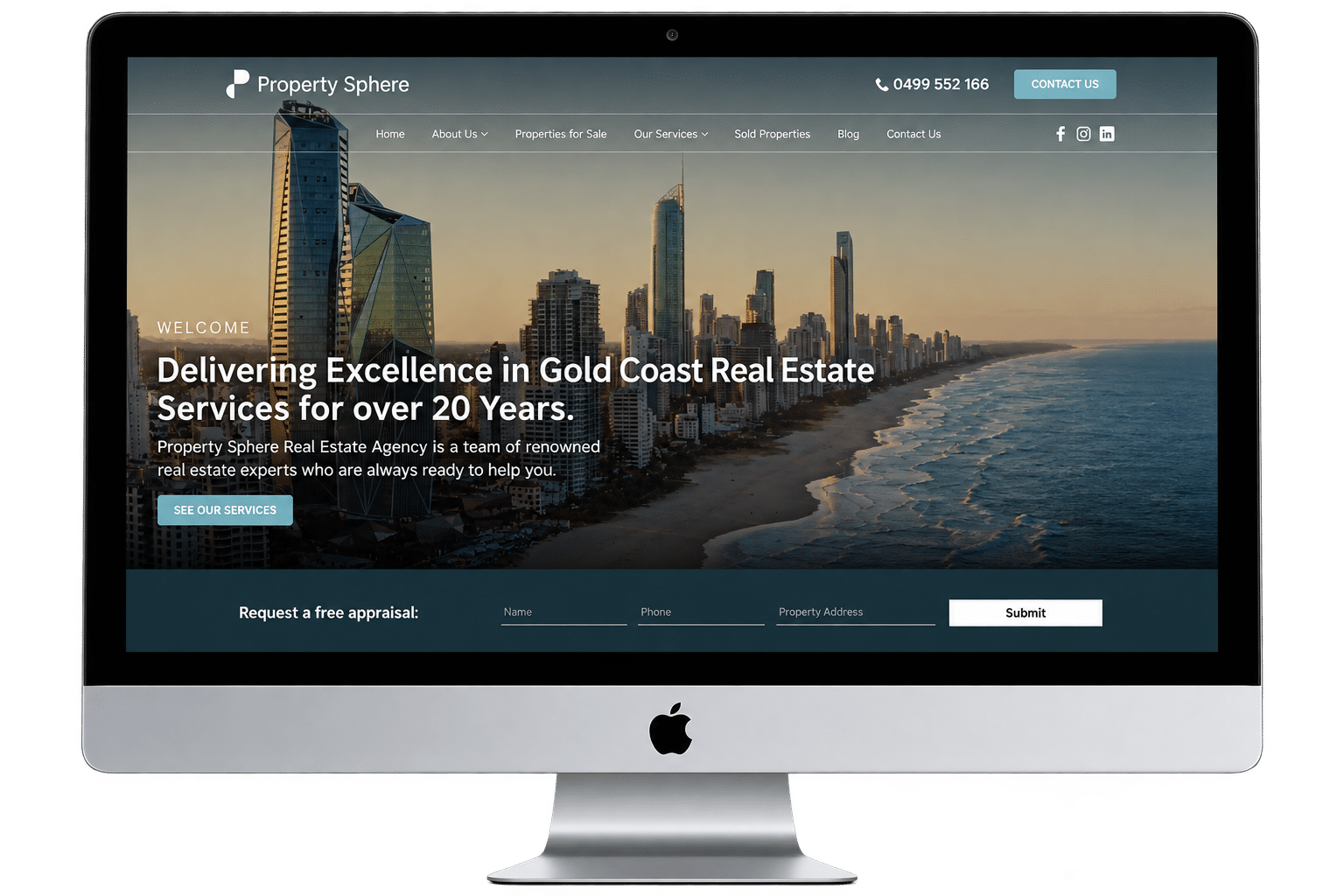 The original Property Sphere website